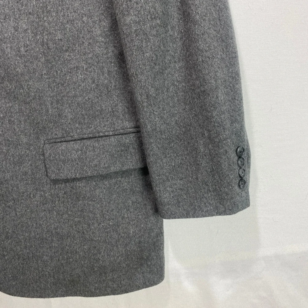 Posh Newport Beach Mens Grey Pure Mongolian Cashmere Blazer Sport Coat USA Made
